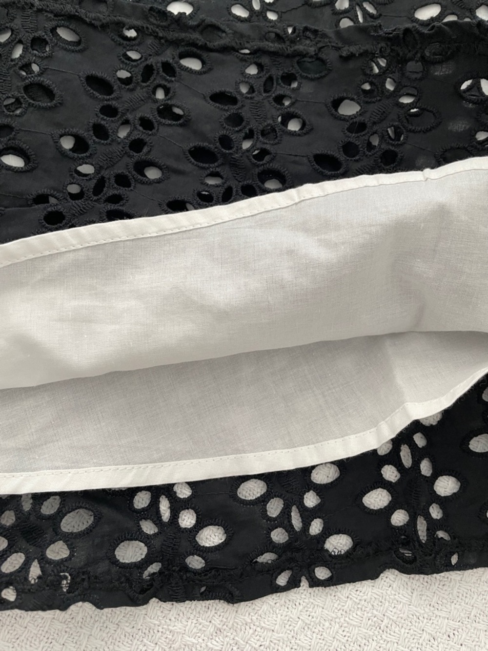 BB Dakota Black Eyelet Fit-and-Flare Midi Dress - Picture 5 of 6